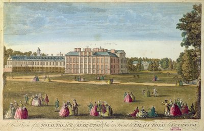 Vista frontale del Palazzo Reale di Kensington da English School